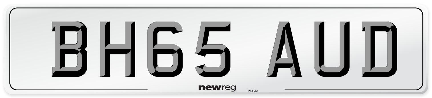 BH65 AUD Number Plate from New Reg